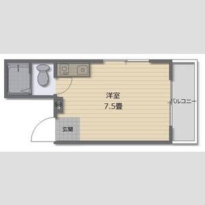 ワンルーム 間取り図