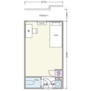 ワンルーム 間取り図