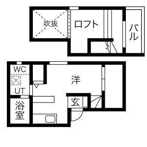 ワンルーム 間取り図
