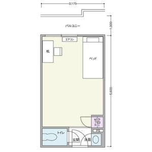 ワンルーム 間取り図