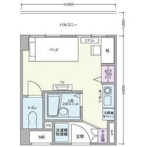 ワンルーム 間取り図