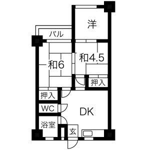 3DK 間取り図