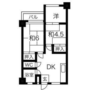 3DK 間取り図