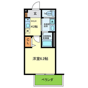 1K 間取り図