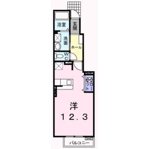 ワンルーム 間取り図