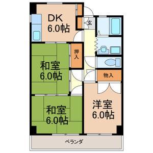 3DK 間取り図