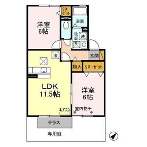 2LDK 間取り図