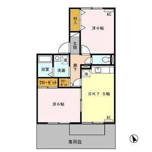 2DK 間取り図