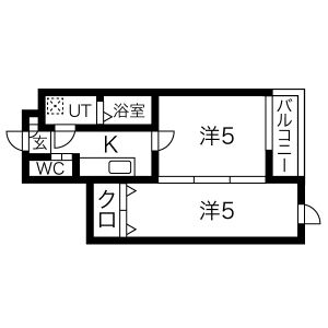 2K 間取り図