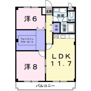 2LDK 間取り図