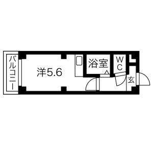 ワンルーム 間取り図