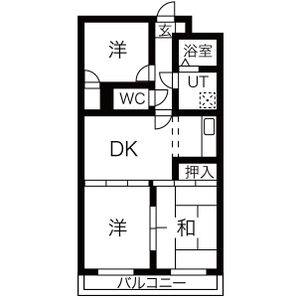 3DK 間取り図
