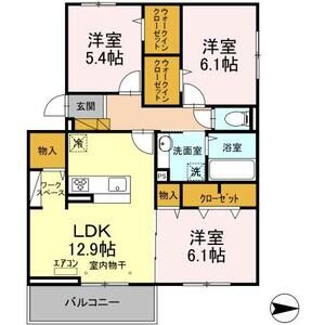 3LDK 間取り図