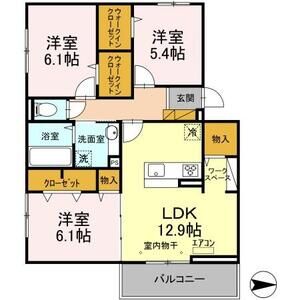 3LDK 間取り図