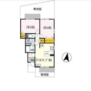 2DK 間取り図