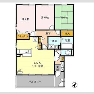 3LDK 間取り図