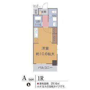 ワンルーム 間取り図