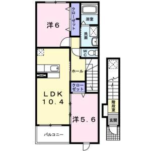 2LDK 間取り図