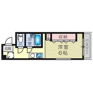 ワンルーム 間取り図