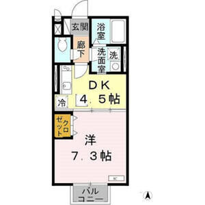 1DK 間取り図