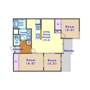 3LDK 間取り図