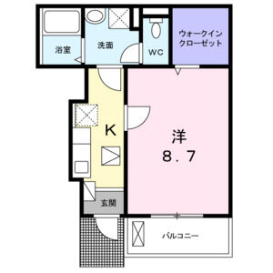 1K 間取り図