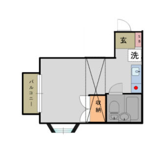 ワンルーム 間取り図