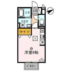 ワンルーム 間取り図