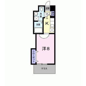 1K 間取り図