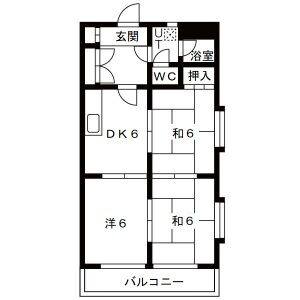 3DK 間取り図