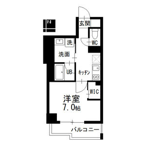 1K 間取り図