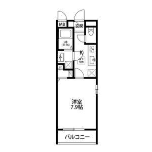 1K 間取り図