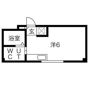 ワンルーム 間取り図