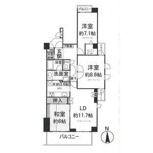 3LDK 間取り図