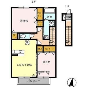 2LDK 間取り図