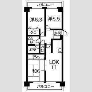 3LDK 間取り図