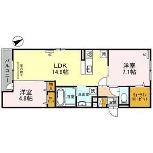 2LDK 間取り図