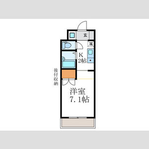 1K 間取り図