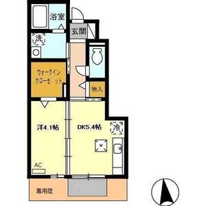 1DK 間取り図