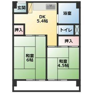 2DK 間取り図