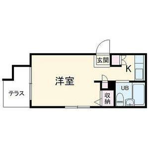 ワンルーム 間取り図