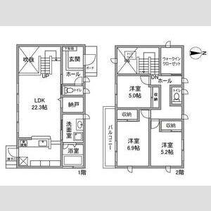 3LDK 間取り図