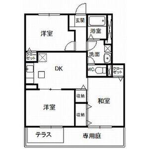 3DK 間取り図