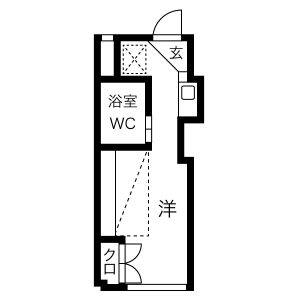 ワンルーム 間取り図