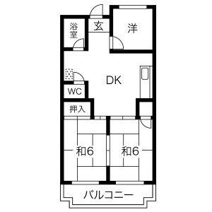 3DK 間取り図