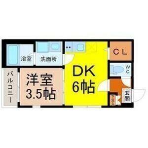 1DK 間取り図