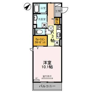 1K 間取り図
