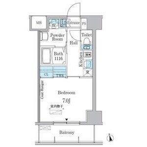 1K 間取り図