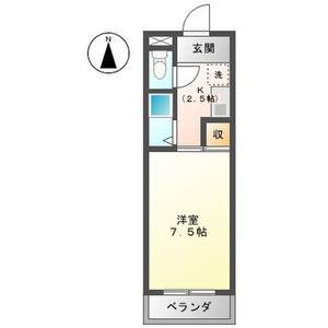 1K 間取り図
