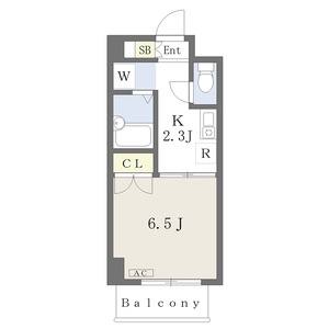 1K 間取り図